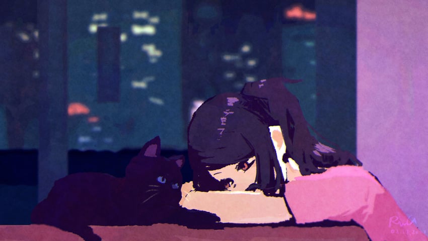 jill stingray and fore (va-11 hall-a) drawn by rnna