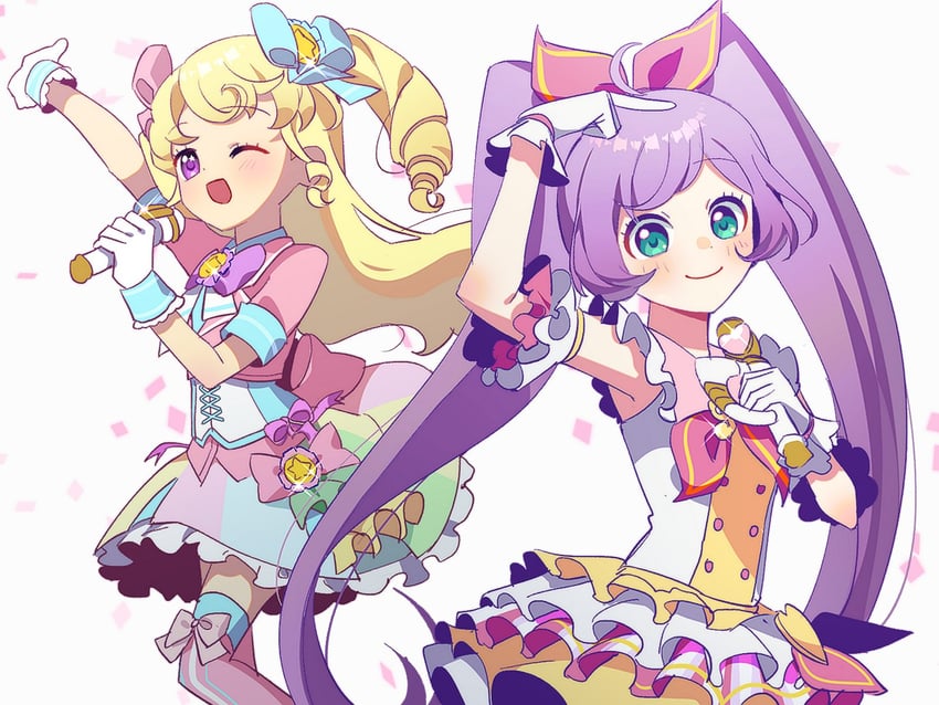 manaka laala and yumekawa yui (pretty series and 2 more) drawn by haepali