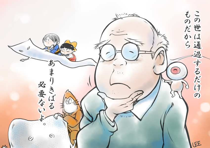 nekomusume, kitarou, medama oyaji, nezumi otoko, ittan momen, and 2 more (gegege no kitarou) drawn by lee_(colt)
