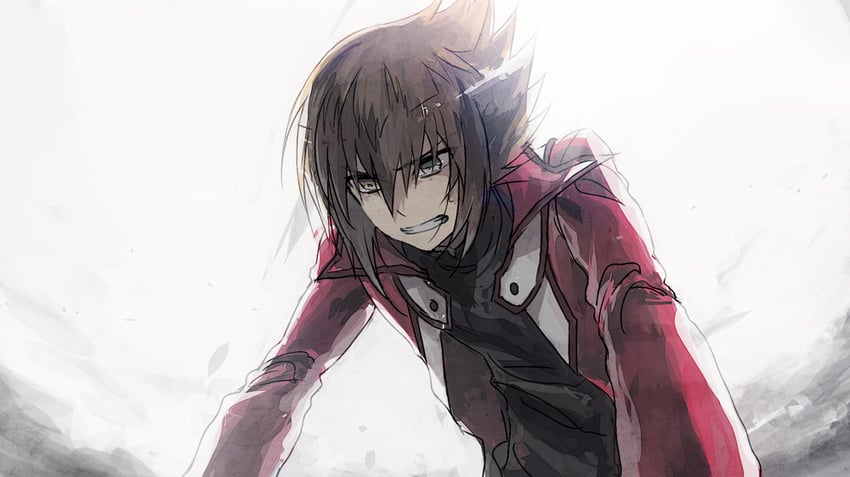 yuki judai (yu-gi-oh! and 1 more) drawn by moribuden