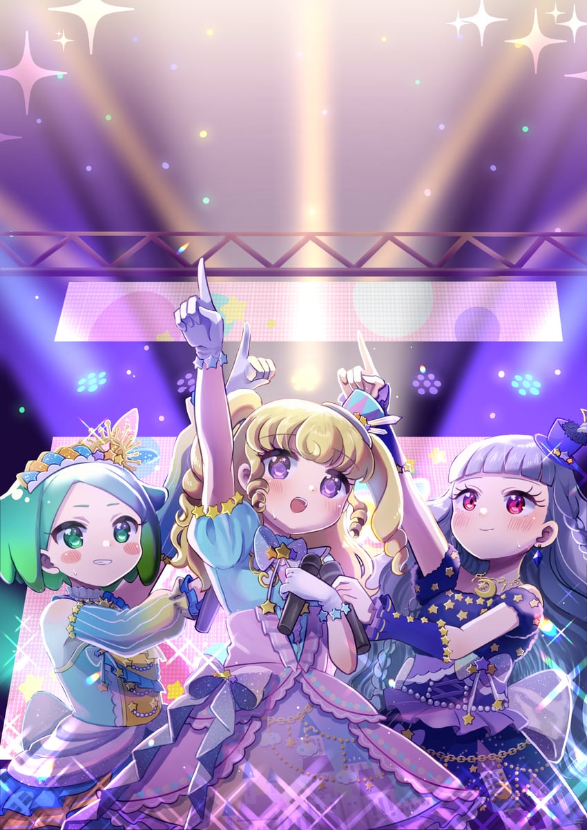 yumekawa yui, nijiiro nino, koda michiru, and miichiru (pretty series and 2 more) drawn by koyoshi_yoko