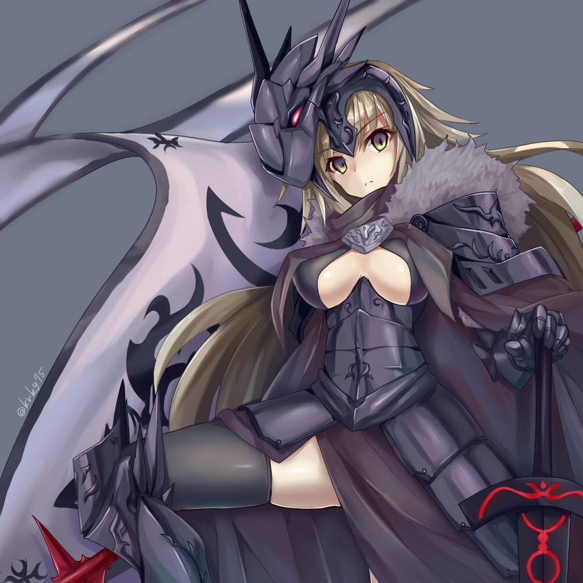jeanne d'arc alter (fate and 1 more) drawn by kurokage