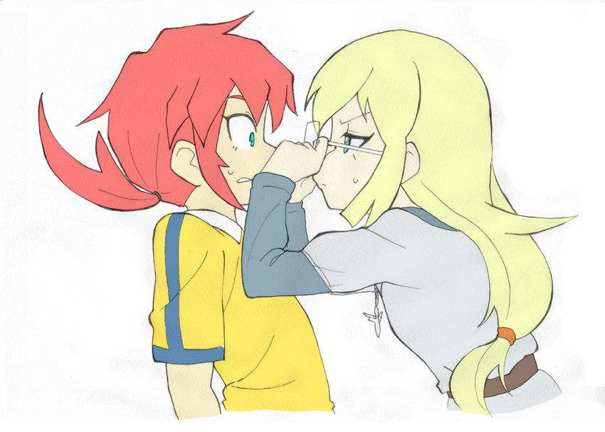 kirino ranmaru and jeanne d'arc (inazuma eleven and 2 more) drawn by kinuyamakinuko
