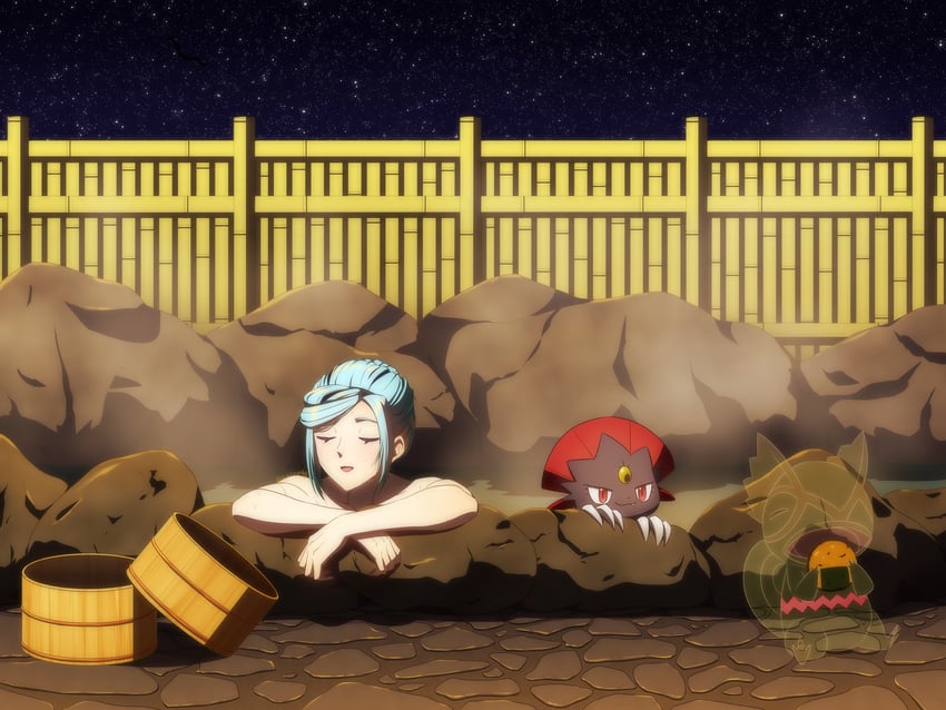 grusha, weavile, and kecleon (pokemon and 1 more) drawn by arice487