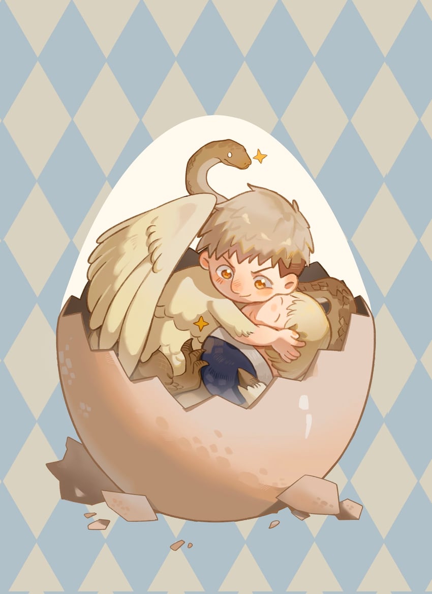 falin touden and laios touden (dungeon meshi) drawn by koucailiao1