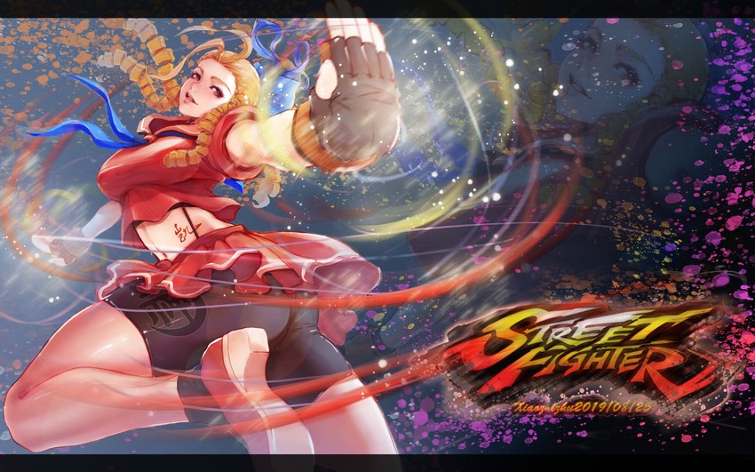 kanzuki karin (street fighter and 1 more) drawn by xiaozhizhu