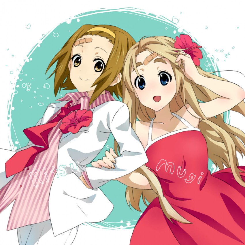 tainaka ritsu and kotobuki tsumugi (k-on!) drawn by keino_(midorinoko)