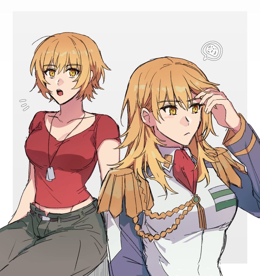 cagalli yula athha (gundam and 3 more) drawn by kkomcce