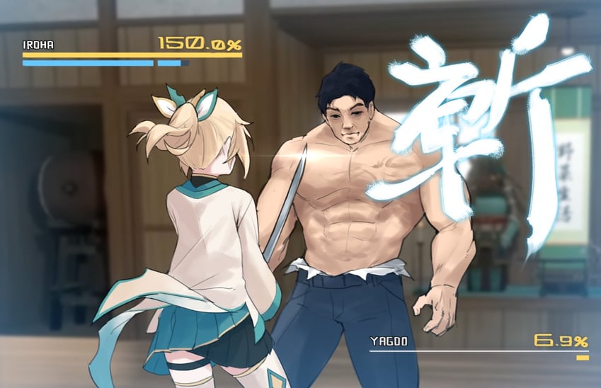 kazama iroha and yagoo (hololive and 2 more) drawn by dasdokter