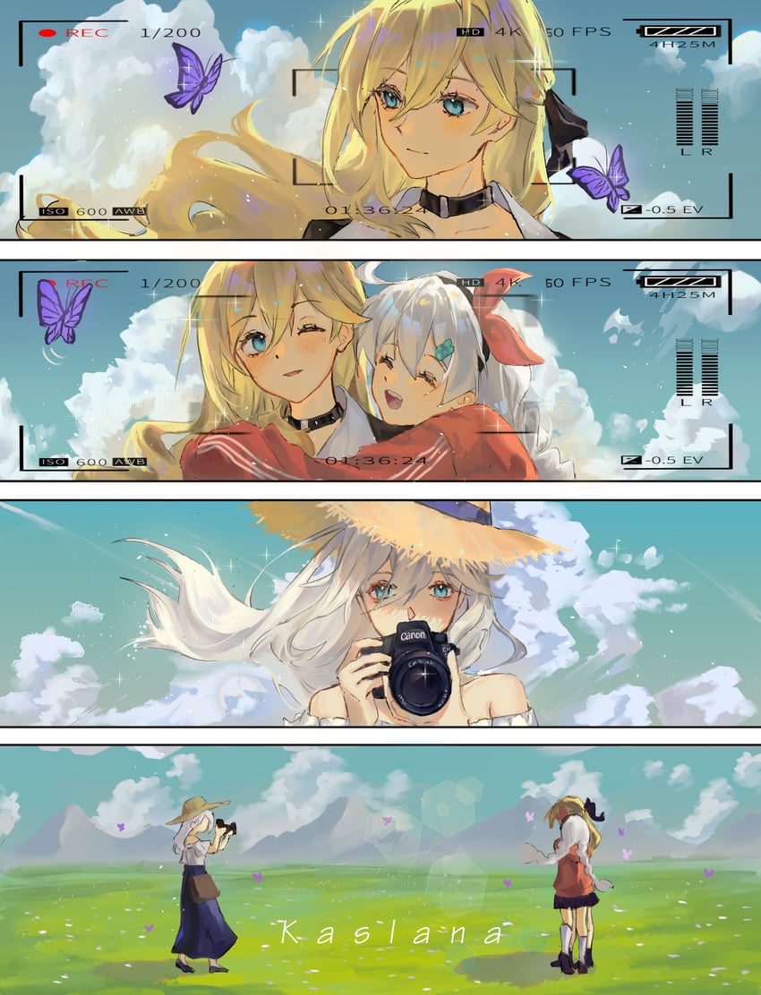 kiana kaslana, durandal, and cecilia schariac (honkai and 2 more) drawn by fuyuhoshi27