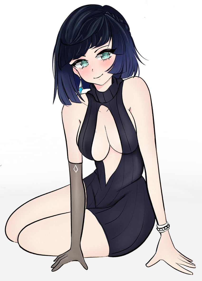 yelan (genshin impact) drawn by winterue