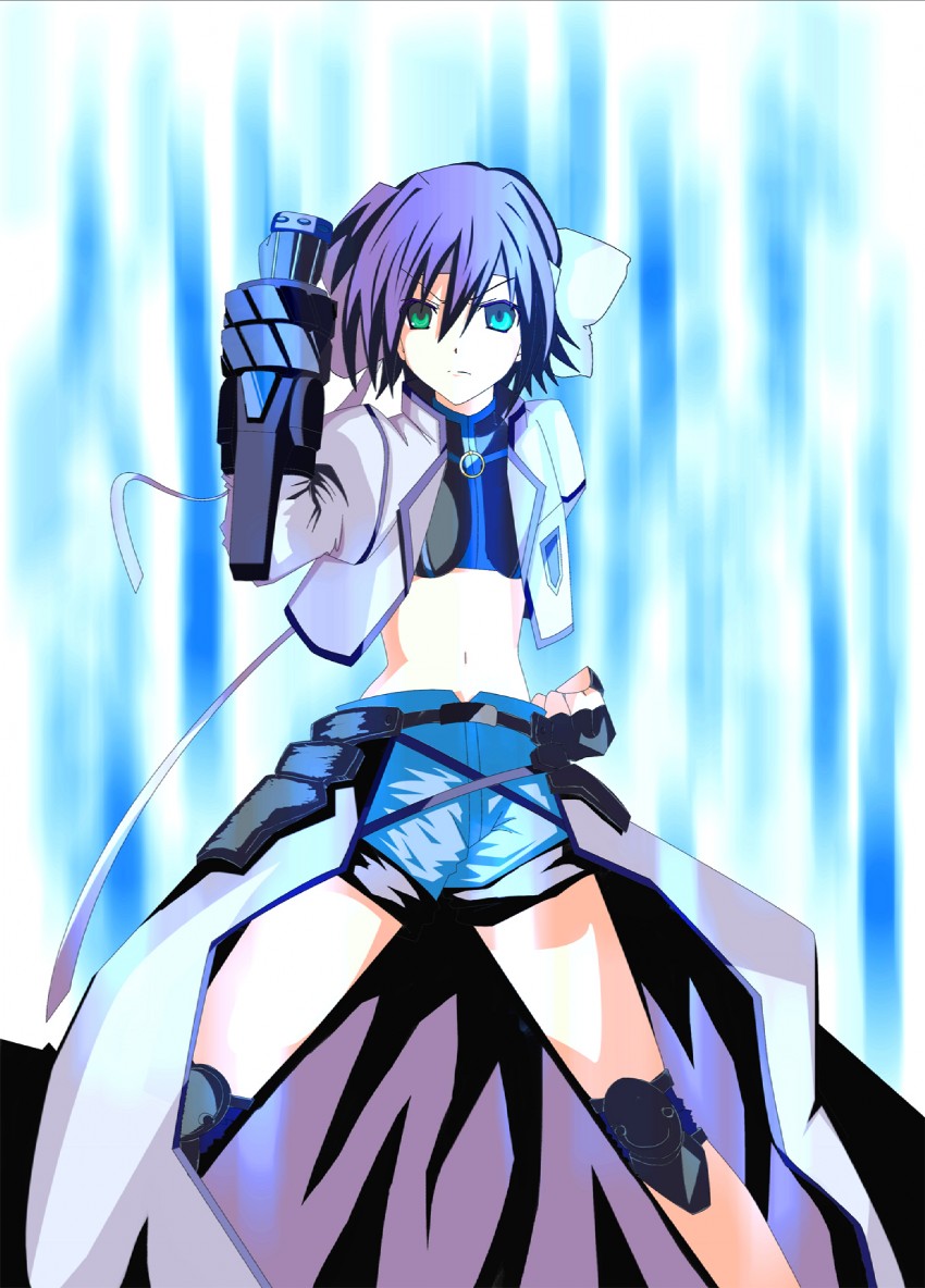 subaru nakajima and revolver knuckle (lyrical nanoha and 1 more) drawn by yuaaia