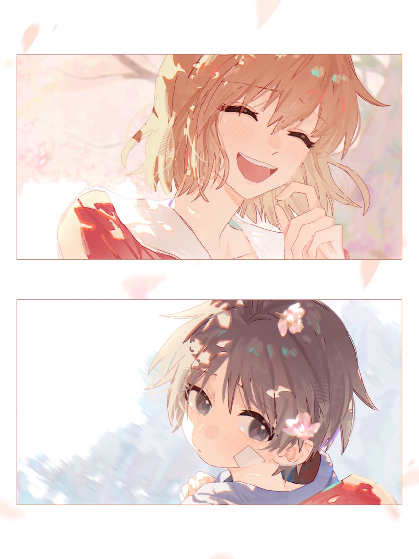 kikuchi makoto and hagiwara yukiho (idolmaster) drawn by yumi_xsh