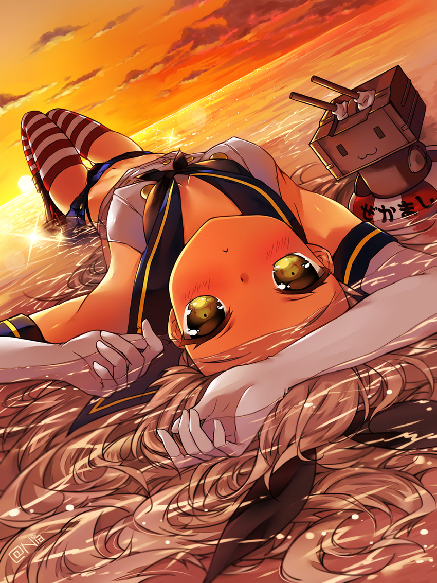 shimakaze and rensouhou-chan (kantai collection) drawn by nia_(leafunia)