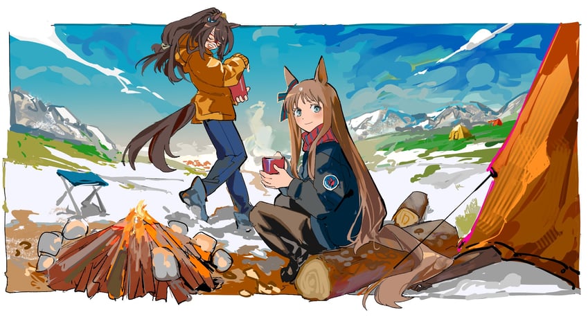 grass wonder and el condor pasa (umamusume) drawn by iiaa327099