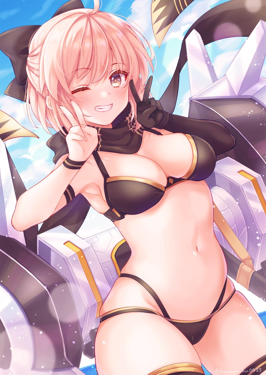okita souji and okita j. souji (fate and 1 more) drawn by kurumabuu