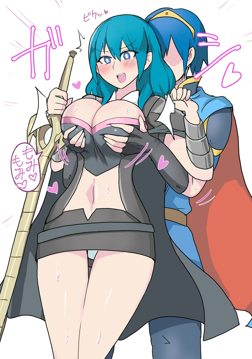 female byleth and marth (fire emblem and 2 more) drawn by white-stew