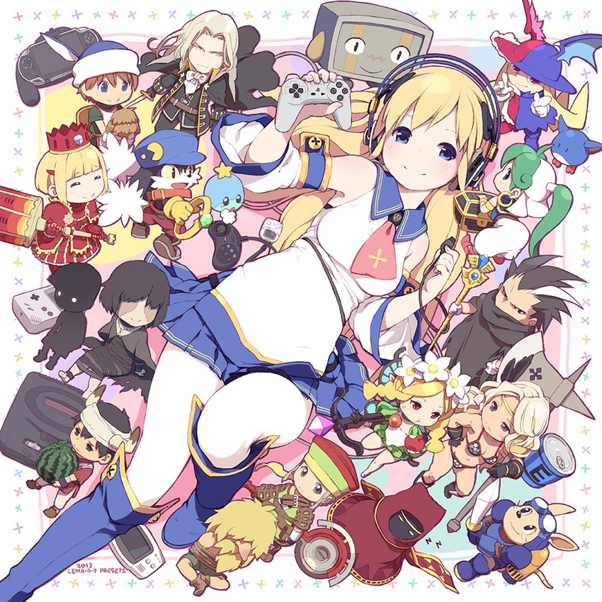 amazon, alucard, klonoa, mercedes, ico, and 11 more (mega man and 19 more) drawn by len_(a-7)