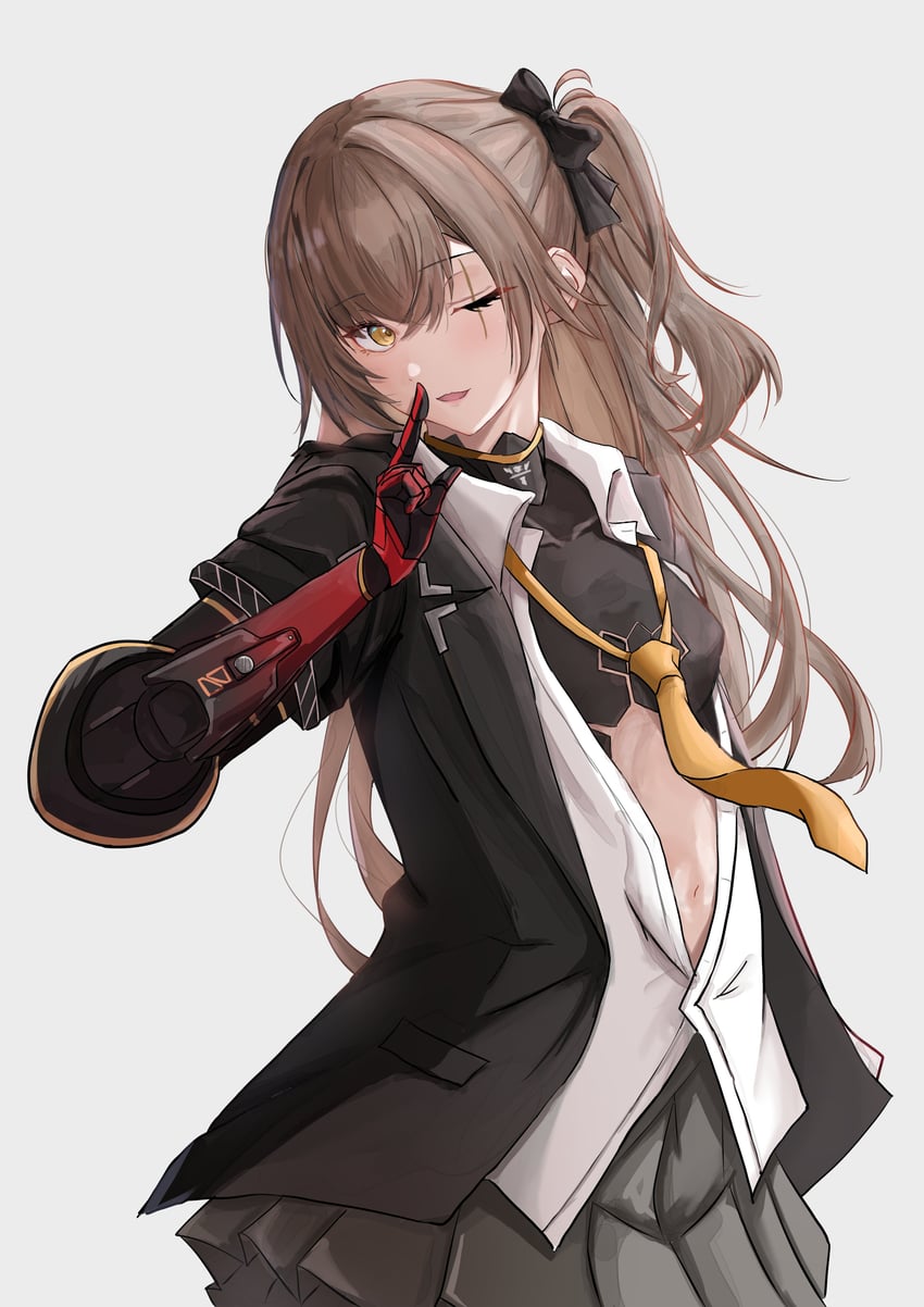 ump45 and leva (girls' frontline and 1 more) drawn by satsumaagee