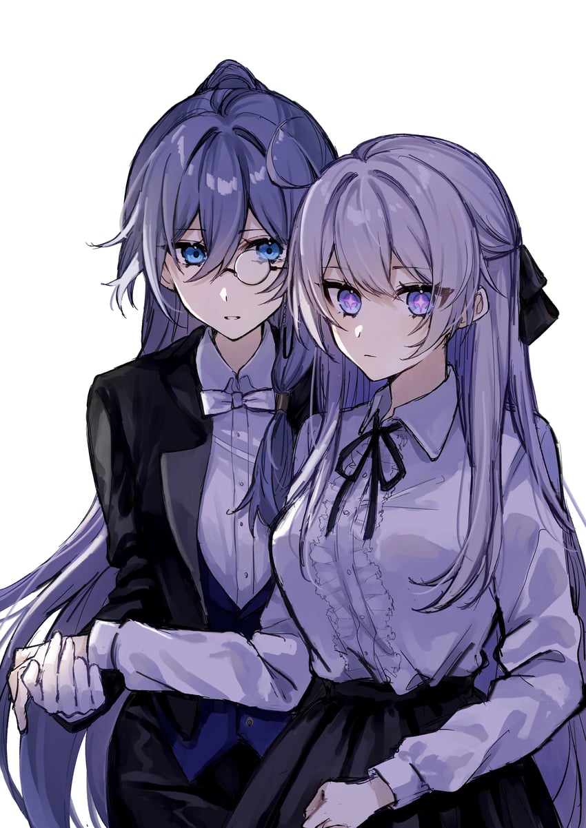 kiana kaslana and fu hua (honkai and 1 more) drawn by rino_ebe