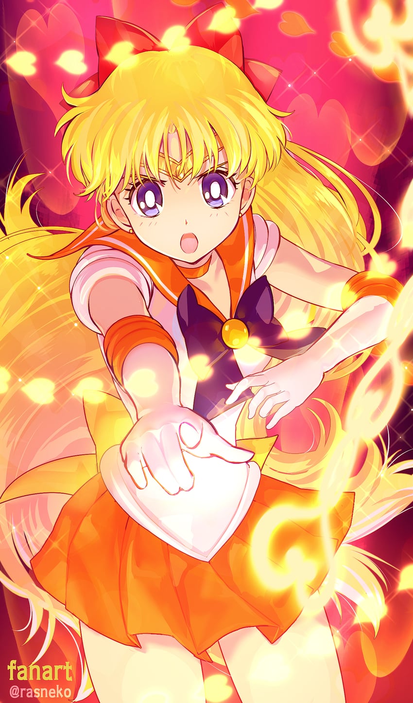 aino minako and sailor venus (bishoujo senshi sailor moon) drawn by rasneko