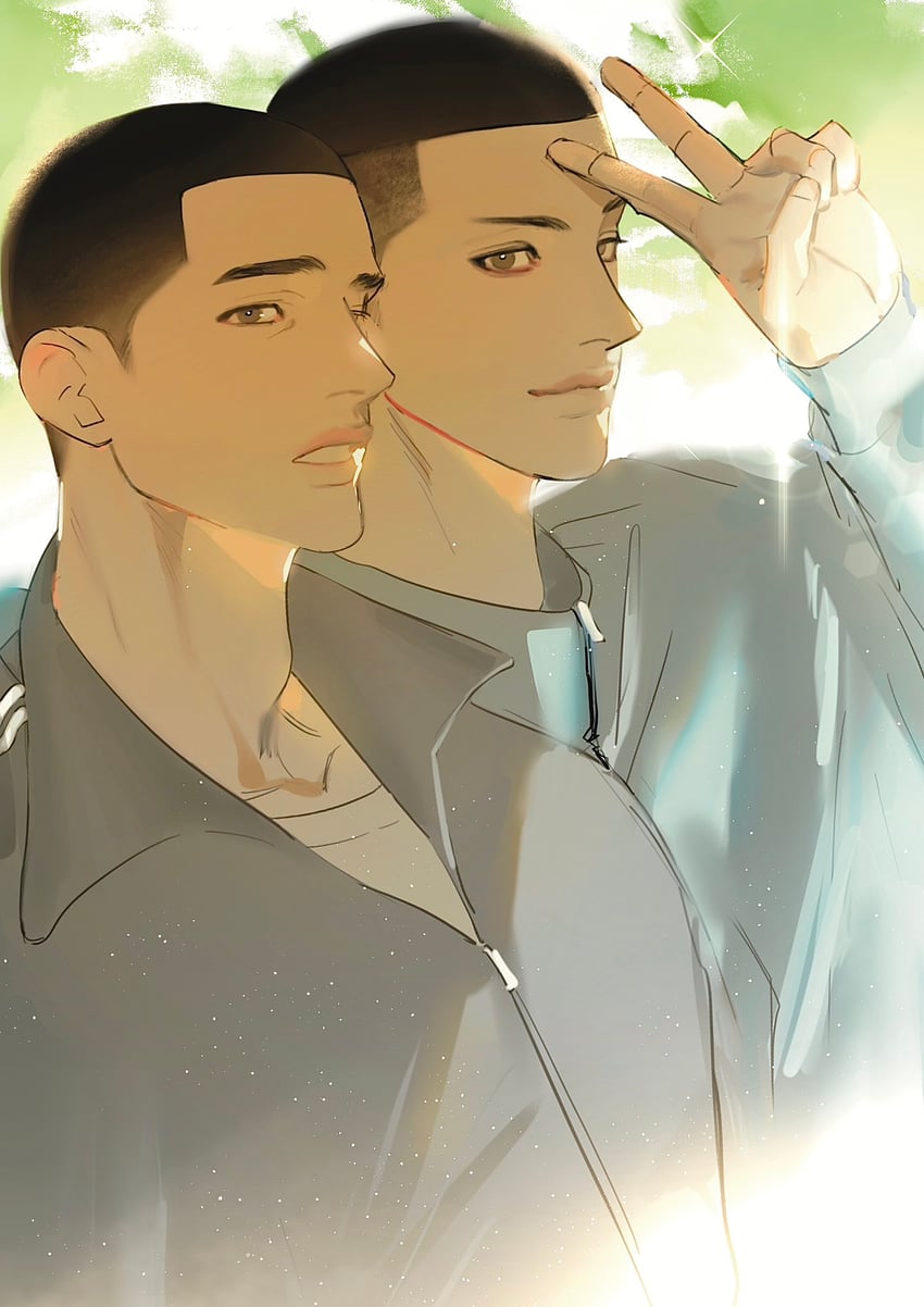 sawakita eiji and fukatsu kazunari (slam dunk) drawn by ood_do0