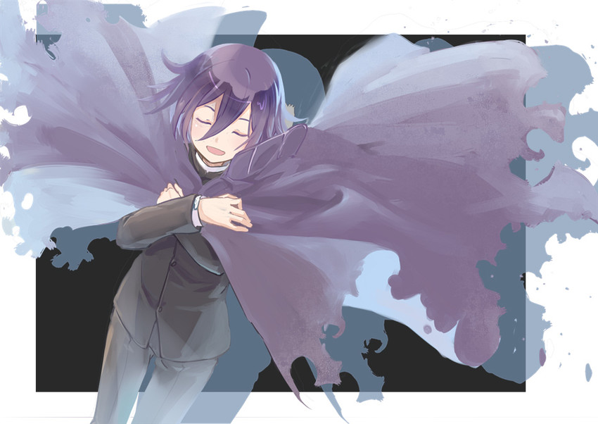 oma kokichi (danganronpa and 1 more) drawn by shiro_q~