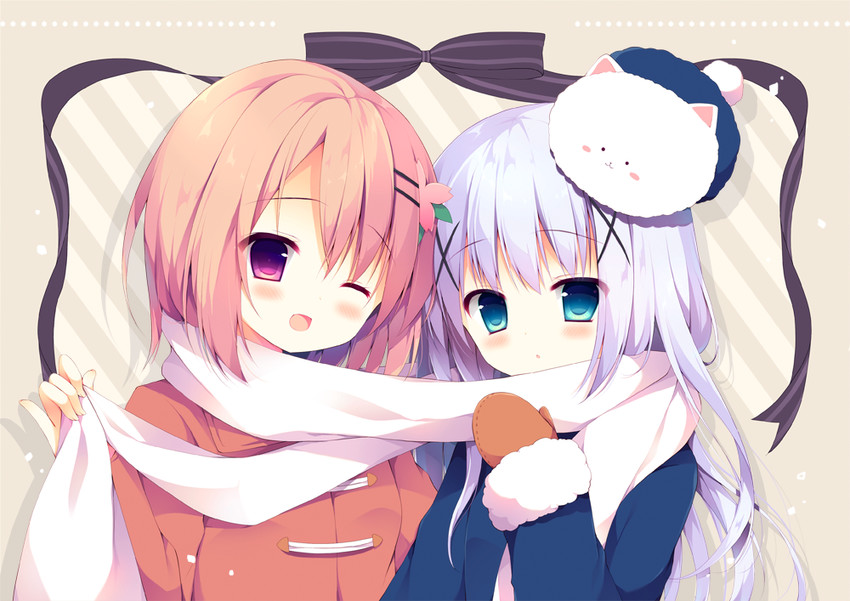 kafuu chino, hoto cocoa, and tippy (gochuumon wa usagi desu ka?) drawn by izumi_yuhina