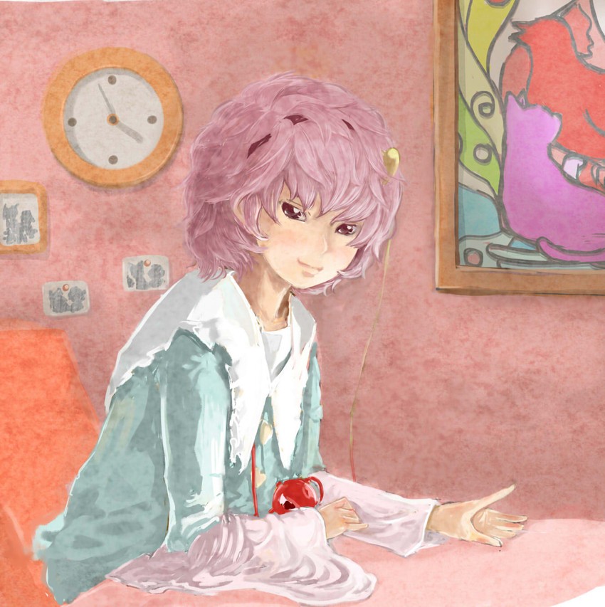 komeiji satori (touhou) drawn by ma_nyan_(nyao_mao_nyao)