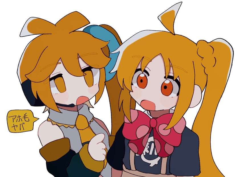 ijichi nijika and akita neru (vocaloid and 1 more) drawn by agyo_(ikayaki5252)
