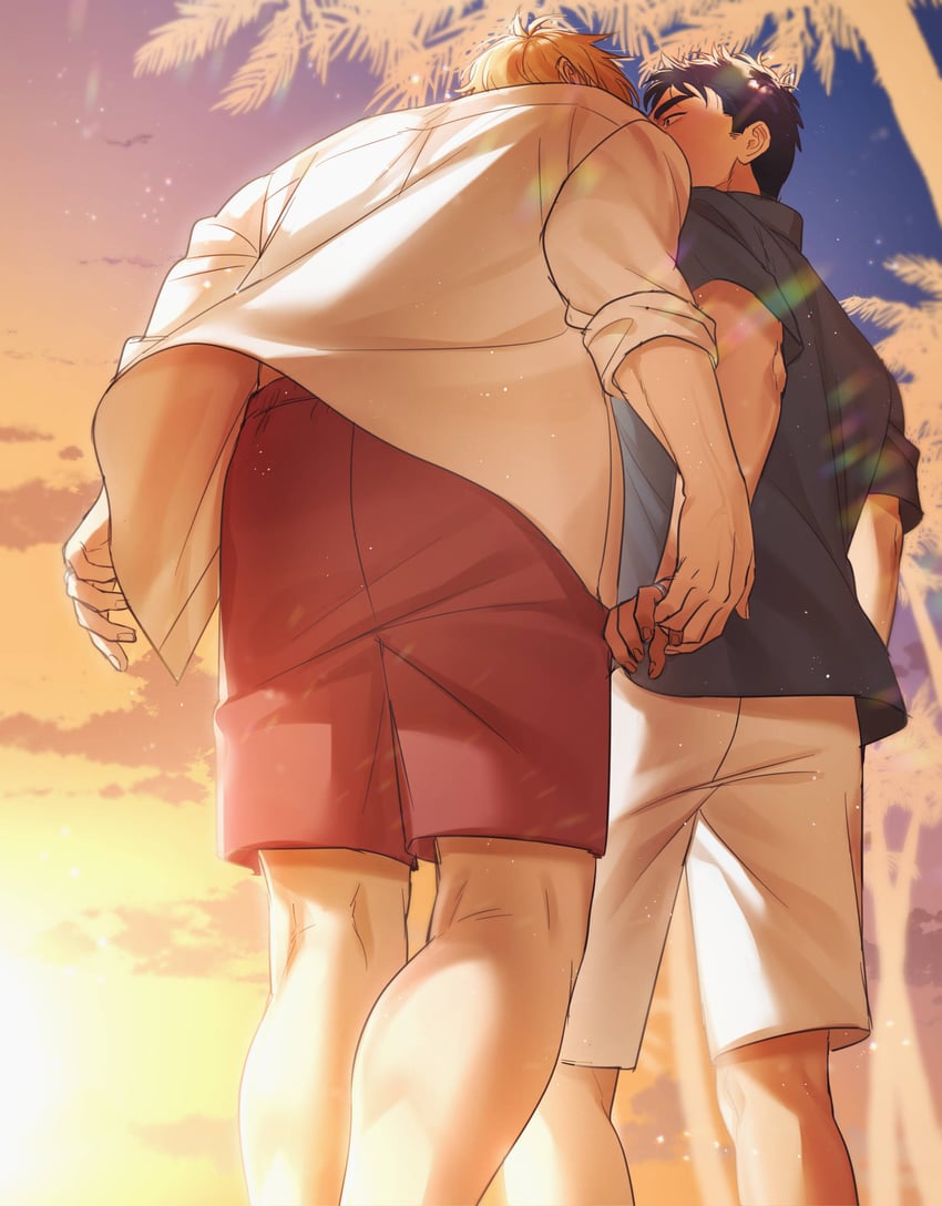 ao isami and lewis smith (yuuki bakuhatsu bang bravern) drawn by yuzuki_(hmr813k)