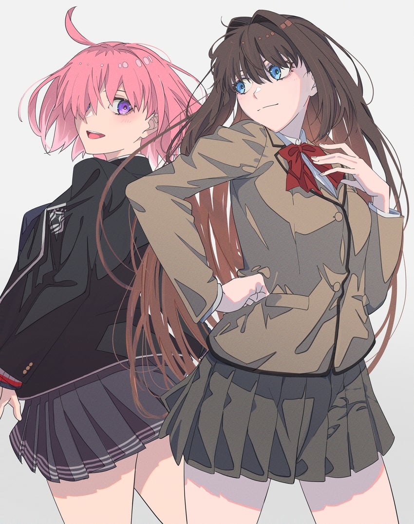 mash kyrielight and aozaki aoko (fate and 1 more) drawn by anianiani0607