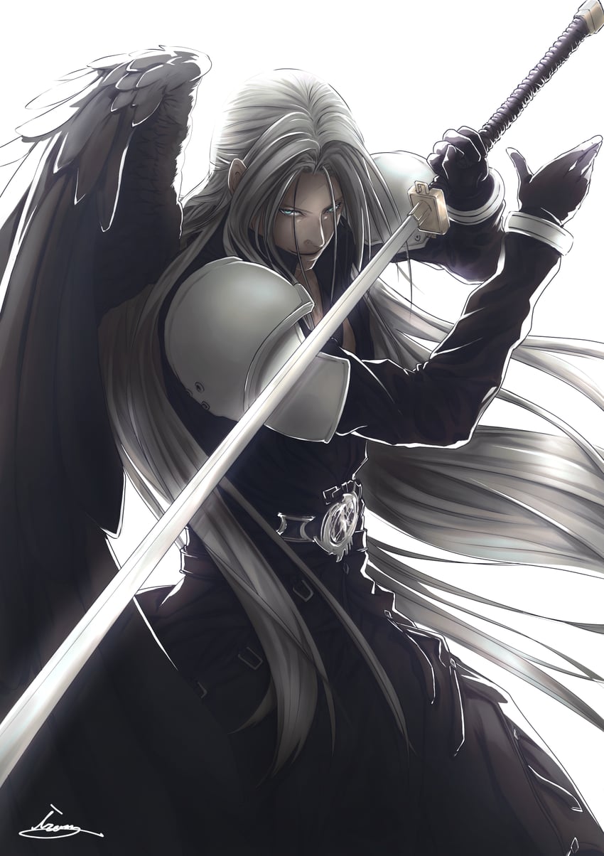 sephiroth (final fantasy and 2 more) drawn by moriiiiiiiiiinn