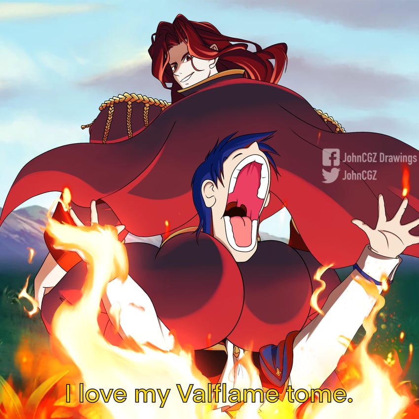 sigurd and arvis (fire emblem and 3 more) drawn by johncgz