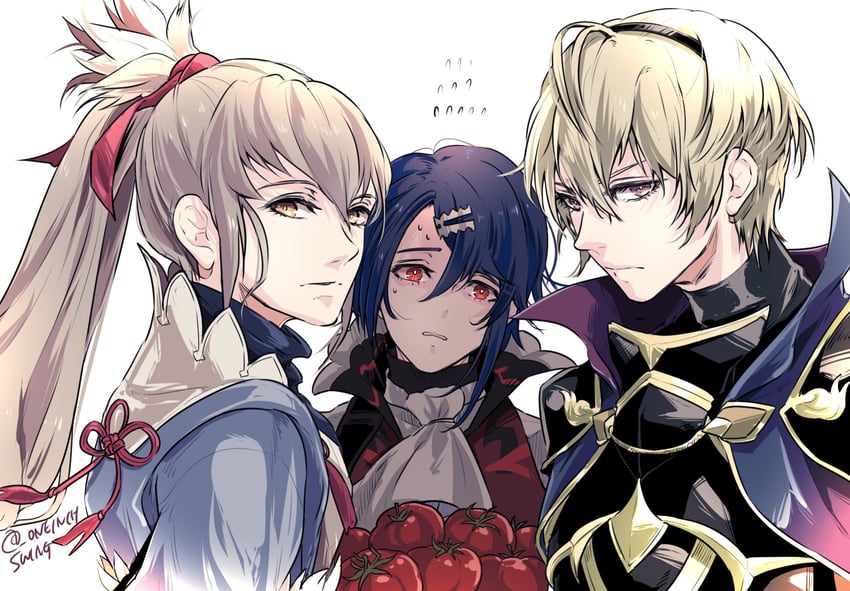 takumi, leo, and alcryst (fire emblem and 2 more) drawn by umi_(_oneinchswing)