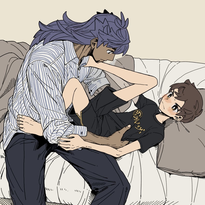 leon and victor (pokemon and 1 more) drawn by mmm3sushi