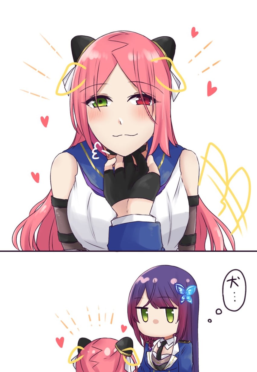 funada kiito and shiba tomoshibi (assault lily) drawn by nigari_(ngari_0115)