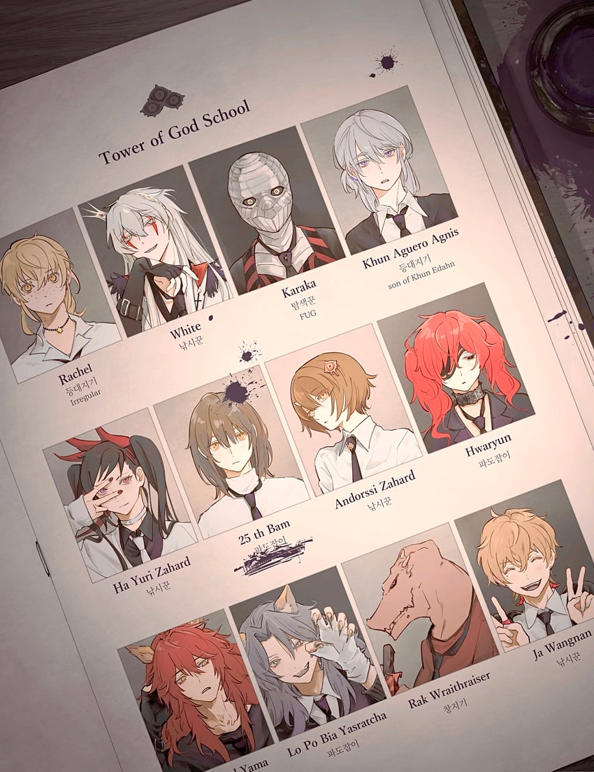 twenty-fifth bam, khun aguero agnis, androssi zahard, hwa ryun, ha yuri zahard, and 7 more (original and 1 more) drawn by hidrogenxxxng