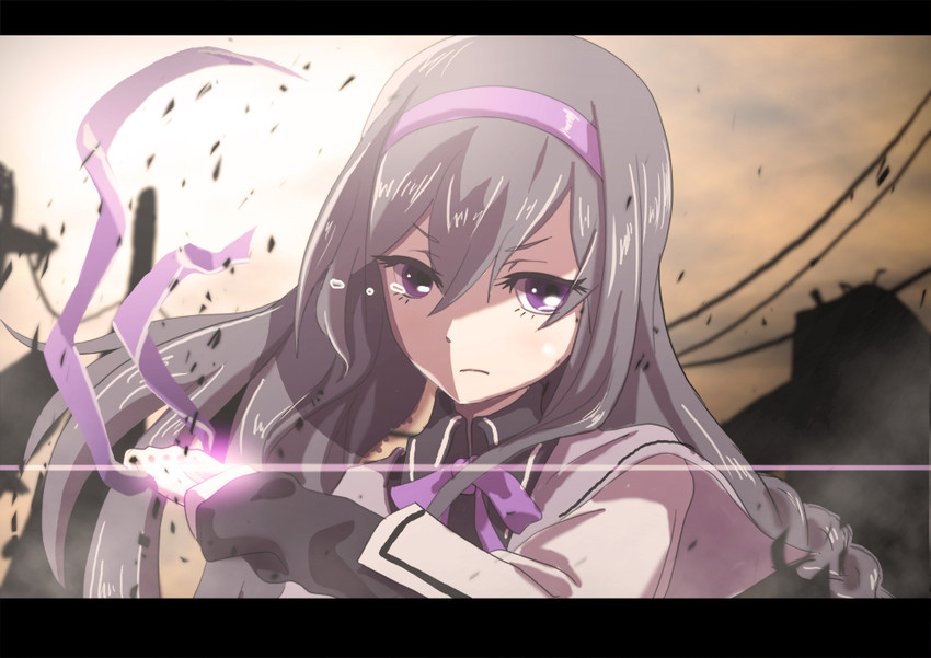 akemi homura (mahou shoujo madoka magica) drawn by s.h.v