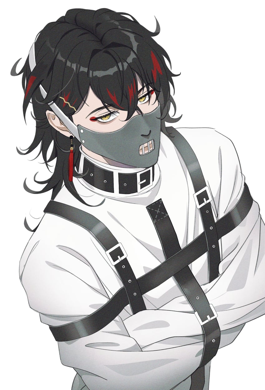 vox akuma (nijisanji and 1 more) drawn by mona_(h-rabbit)
