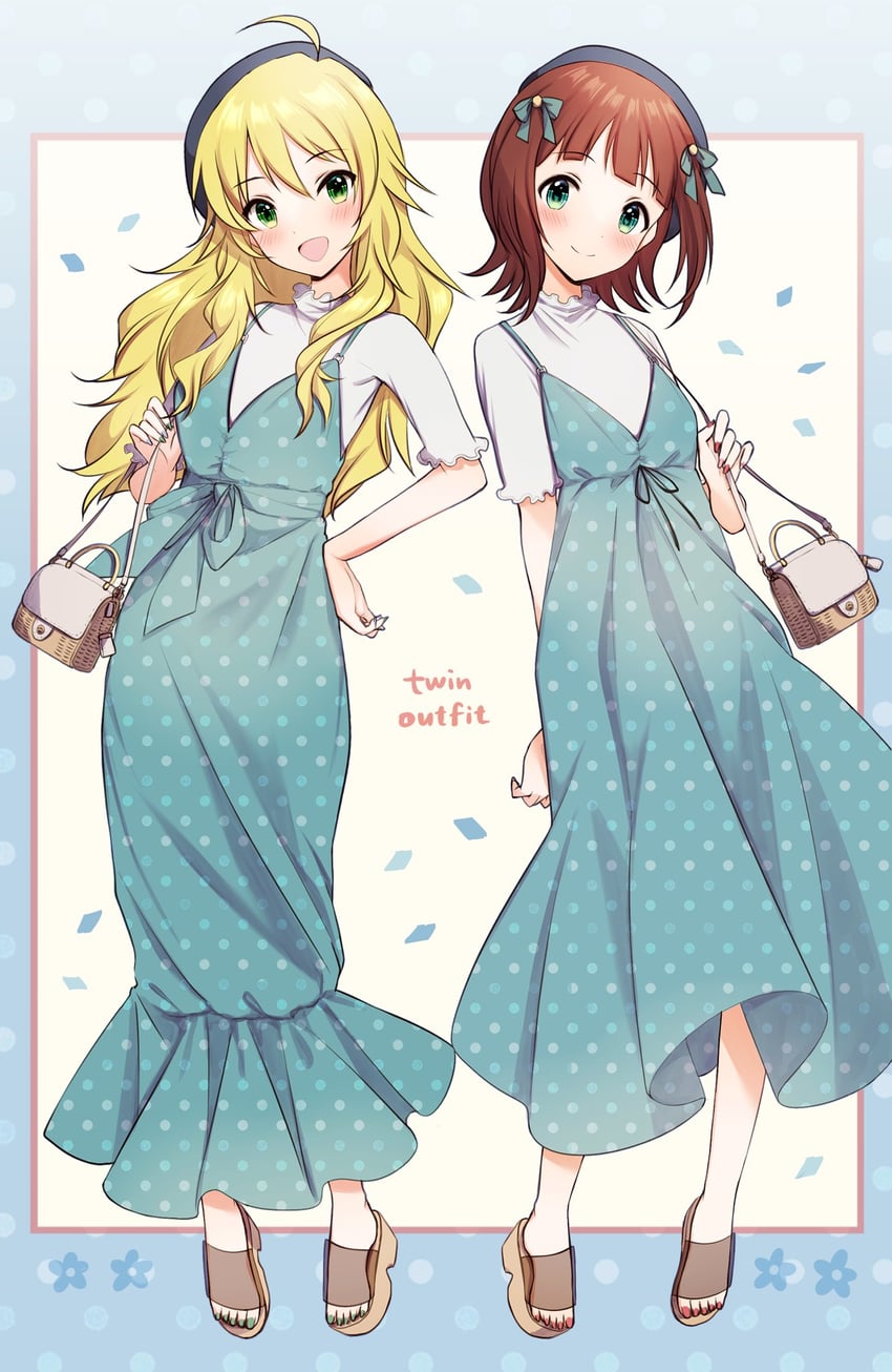 hoshii miki and amami haruka (idolmaster and 2 more) drawn by neru5