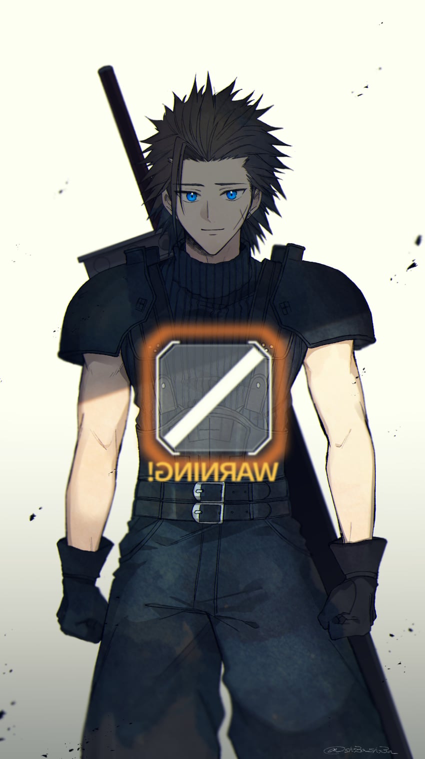 zack fair (final fantasy and 1 more) drawn by shi3ashi3a