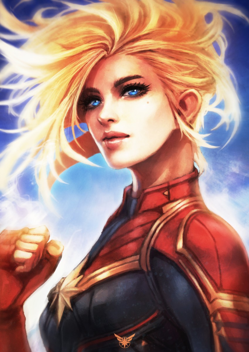 carol danvers and captain marvel (marvel) drawn by monori_rogue
