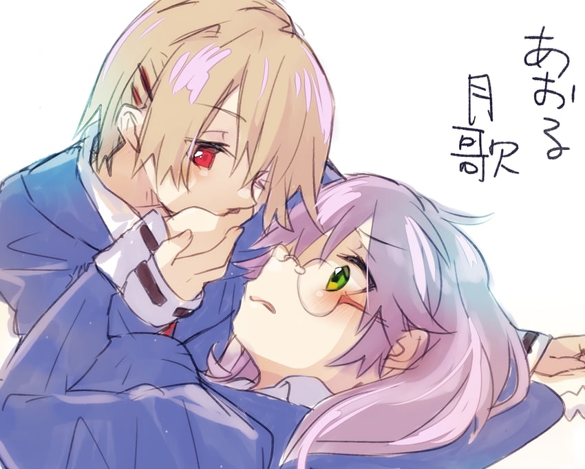kayamori ruka and izumi yuki (heaven burns red) drawn by dometan0_0