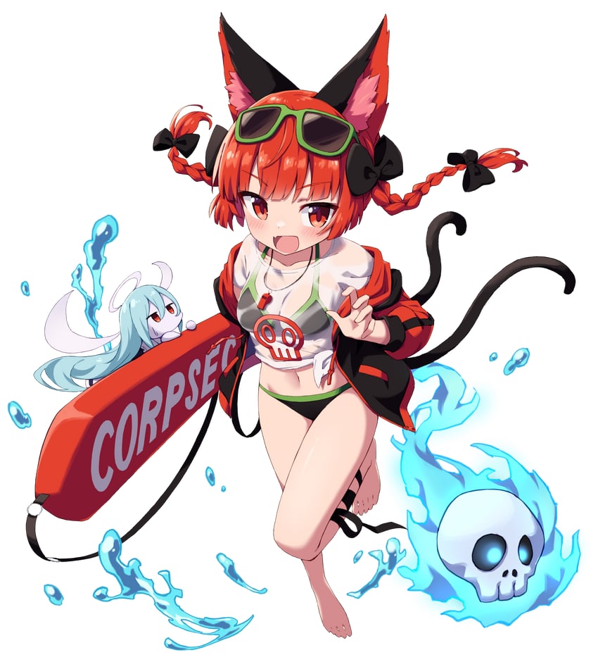 kaenbyou rin and zombie fairy (touhou) drawn by hiyaya_(kochi_michikaze)