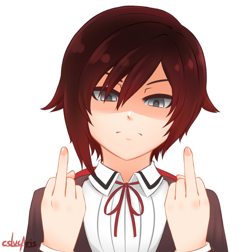 ruby rose (rwby) drawn by cslucaris