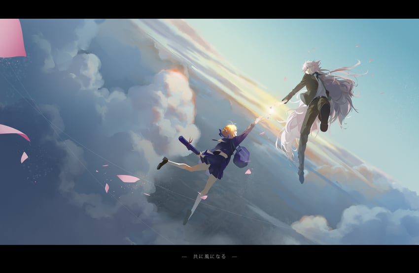 artoria pendragon, merlin, and master artoria (fate and 1 more) drawn by kdndnmwindy