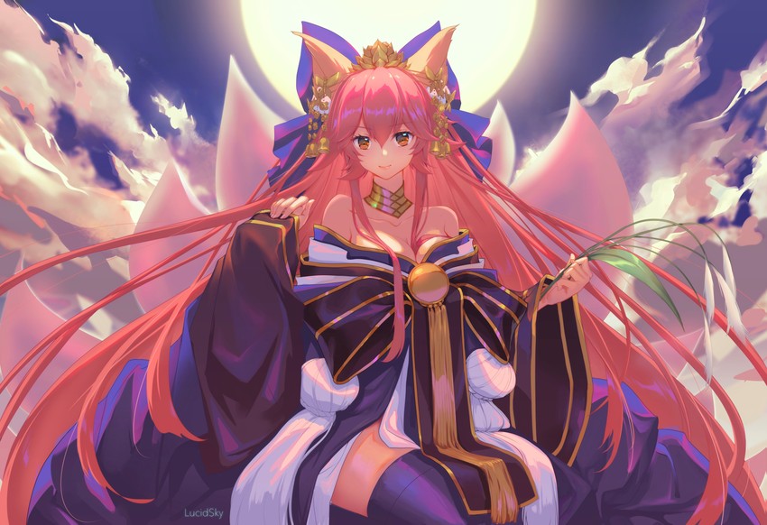 tamamo and tamamo no mae (fate and 1 more) drawn by lucidsky