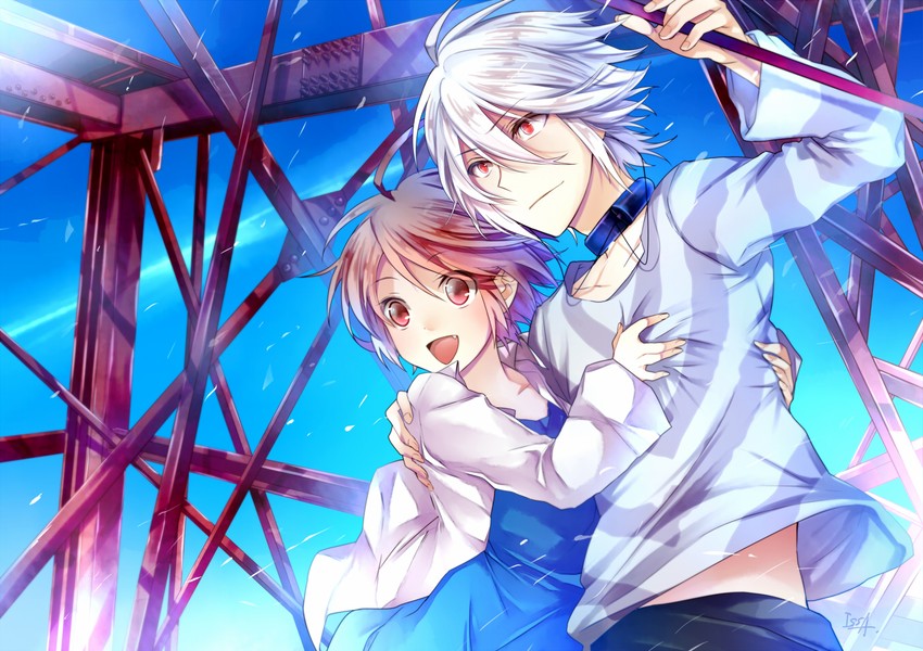 accelerator and last order (toaru majutsu no index) drawn by issa_(sorako45)
