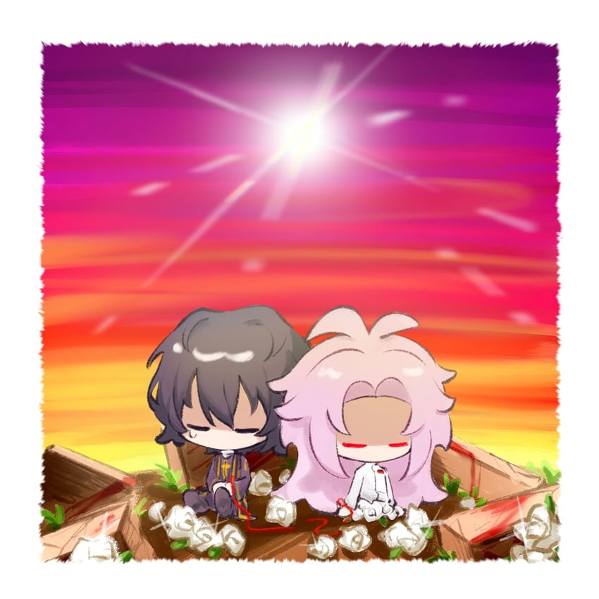 hatsutori hajime and utsugi noriyuki (saibou shinkyoku) drawn by jiekuijiangshadaonijiamenkou